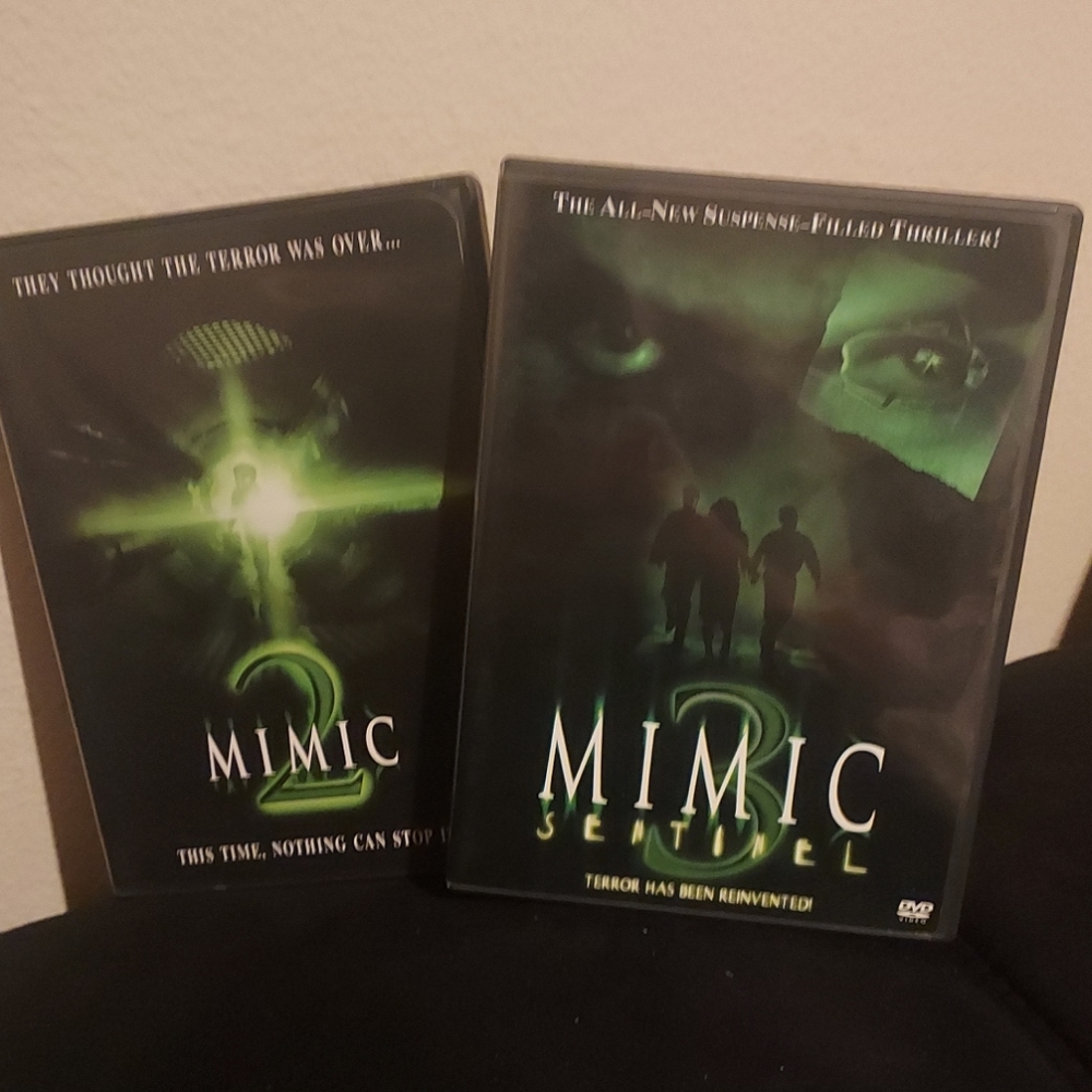 Lot Of 2 Dvds Mimic 2, & 3 Pre-Owned Tested Working Great Condition Good Movies